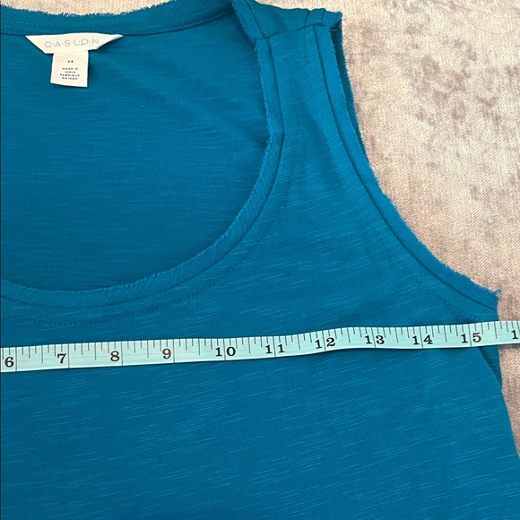 Caslon Teal Sleeveless Tiered Maxi Dress - Picture 6 of 8